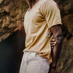 Copala by Ben Rose Boutique Men's Tan Short Sleeve Tee Tulum